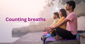 Counting breaths, breath awareness guided session with Dawn